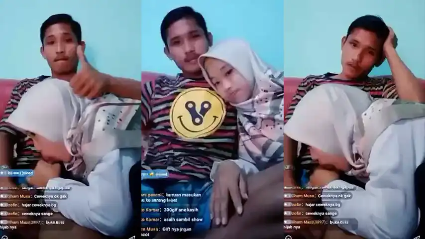 ABG Hijab Sepong Kontol Pacar Live