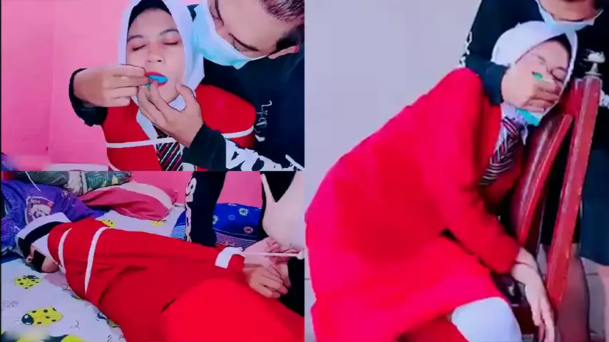 Gadis Magang Hijaber Cantik Disekap
